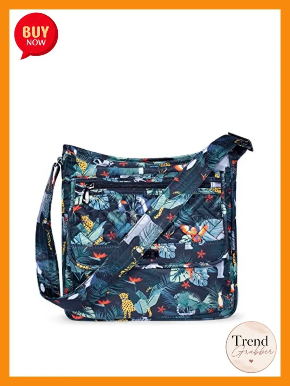 Crossbody Bag with Adjustable Strap and Multiple Pockets